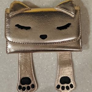 Rose Gold Face Cat Wallet